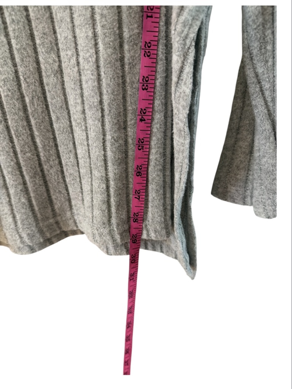 SHEIN Gray Ribbed Wide-Leg Pants & Button-Accent Knit Top Set Size 4XL = 2X/20 - Picture 5 of 13